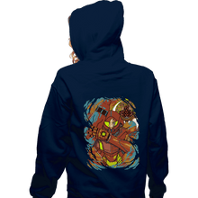 Load image into Gallery viewer, Secret_Shirts Zippered Hoodies, Unisex / Small / Navy The Huntress

