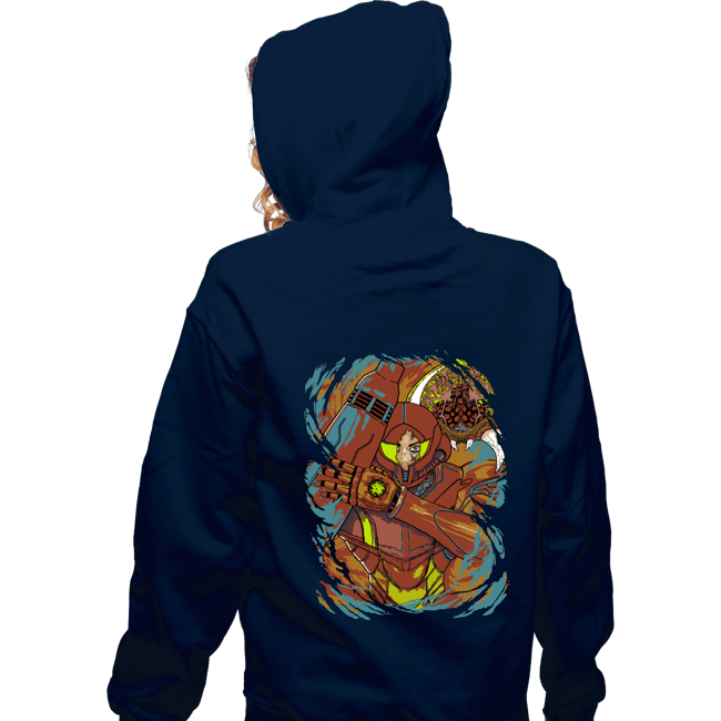 Secret_Shirts Zippered Hoodies, Unisex / Small / Navy The Huntress