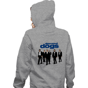 Secret_Shirts Zippered Hoodies, Unisex / Small / Sports Grey Diamond Dogs