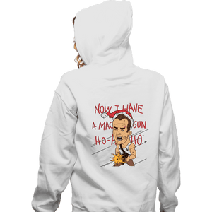 Shirts Zippered Hoodies, Unisex / Small / White Christmas Hard