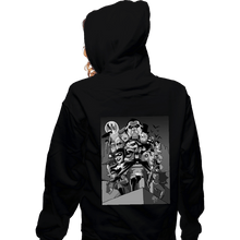 Load image into Gallery viewer, Shirts Zippered Hoodies, Unisex / Small / Black BTAS 30th Black &amp; White

