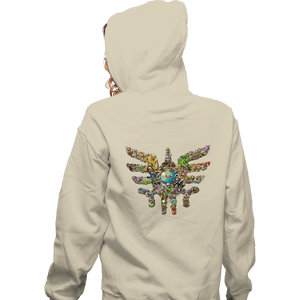 Secret_Shirts Zippered Hoodies, Unisex / Small / White Monsters Draw Near