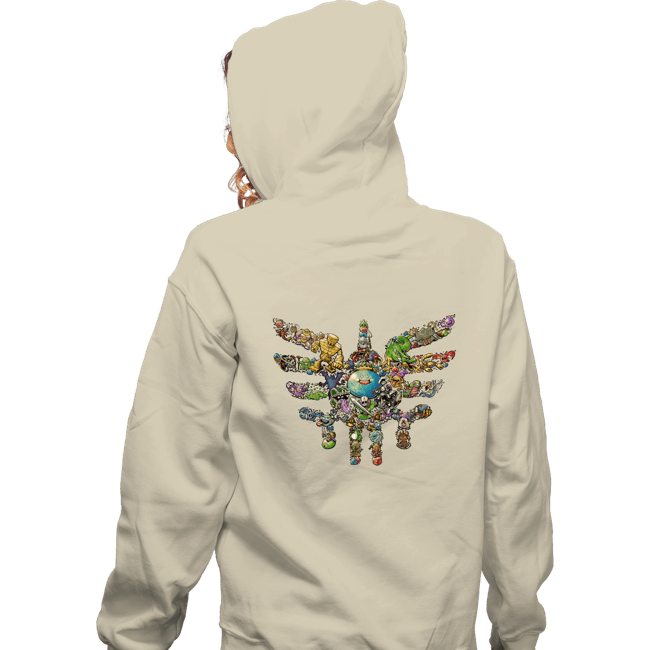 Secret_Shirts Zippered Hoodies, Unisex / Small / White Monsters Draw Near