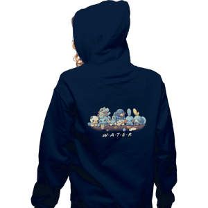 Shirts Zippered Hoodies, Unisex / Small / Navy Water Friends