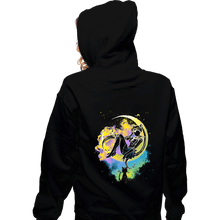 Load image into Gallery viewer, Daily_Deal_Shirts Zippered Hoodies, Unisex / Small / Black Soul Of The Moon
