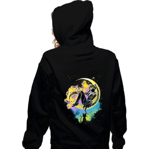 Daily_Deal_Shirts Zippered Hoodies, Unisex / Small / Black Soul Of The Moon