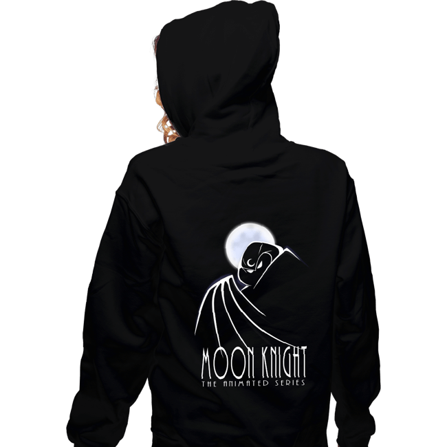 Secret_Shirts Zippered Hoodies, Unisex / Small / Black Moon Knight The Animated Series