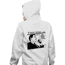 Load image into Gallery viewer, Secret_Shirts Zippered Hoodies, Unisex / Small / White The Twin Peaks LP
