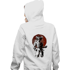 Shirts Zippered Hoodies, Unisex / Small / White Saiyan Sun