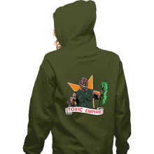 Load image into Gallery viewer, Secret_Shirts Zippered Hoodies, Unisex / Small / Military Green Toxic Empire
