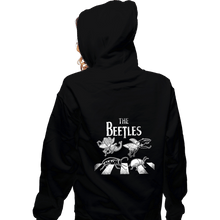 Load image into Gallery viewer, Secret_Shirts Zippered Hoodies, Unisex / Small / Black The Real Beetles
