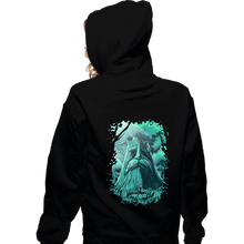 Load image into Gallery viewer, Daily_Deal_Shirts Zippered Hoodies, Unisex / Small / Black Hyrule Forest Hero
