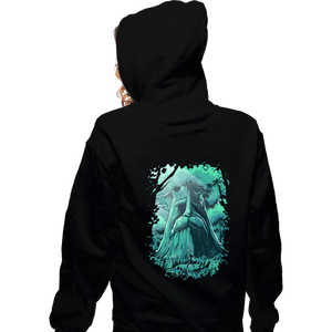 Daily_Deal_Shirts Zippered Hoodies, Unisex / Small / Black Hyrule Forest Hero