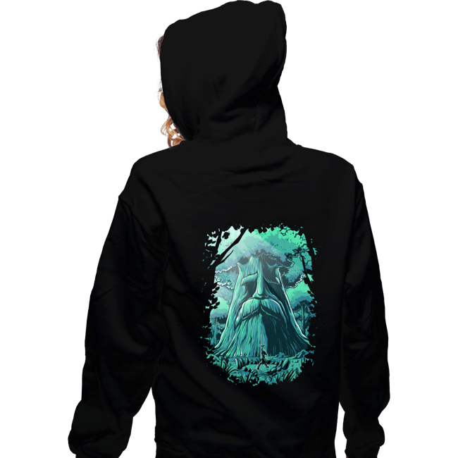 Daily_Deal_Shirts Zippered Hoodies, Unisex / Small / Black Hyrule Forest Hero