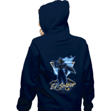 Load image into Gallery viewer, Shirts Zippered Hoodies, Unisex / Small / Navy Retro Ex-Soldier
