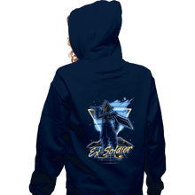 Load image into Gallery viewer, Shirts Zippered Hoodies, Unisex / Small / Navy Retro Ex-Soldier
