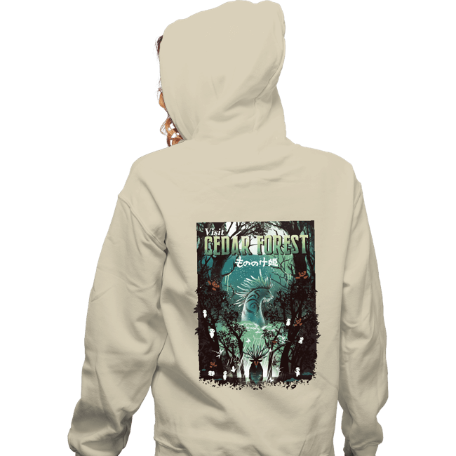 Daily_Deal_Shirts Zippered Hoodies, Unisex / Small / White Visit Cedar Forest