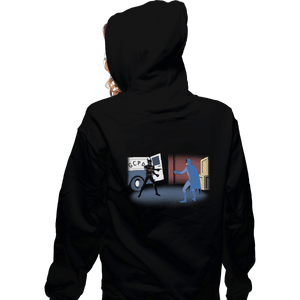 Shirts Zippered Hoodies, Unisex / Small / Black Into the Bat-Verse