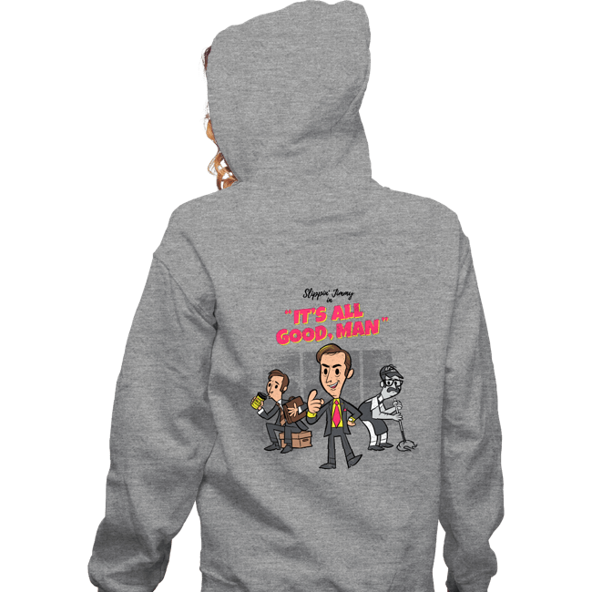 Secret_Shirts Zippered Hoodies, Unisex / Small / Sports Grey It's All Good Man