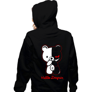 Shirts Zippered Hoodies, Unisex / Small / Black Hello Despair