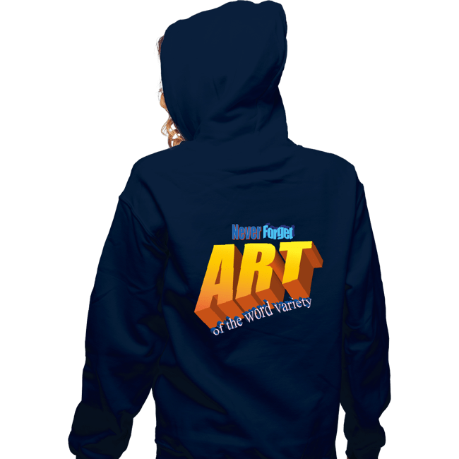Secret_Shirts Zippered Hoodies, Unisex / Small / Navy Word Art