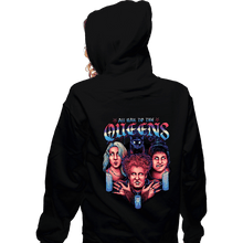 Load image into Gallery viewer, Daily_Deal_Shirts Zippered Hoodies, Unisex / Small / Black Queens Of Halloween

