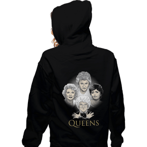 Shirts Zippered Hoodies, Unisex / Small / Black Golden Queens