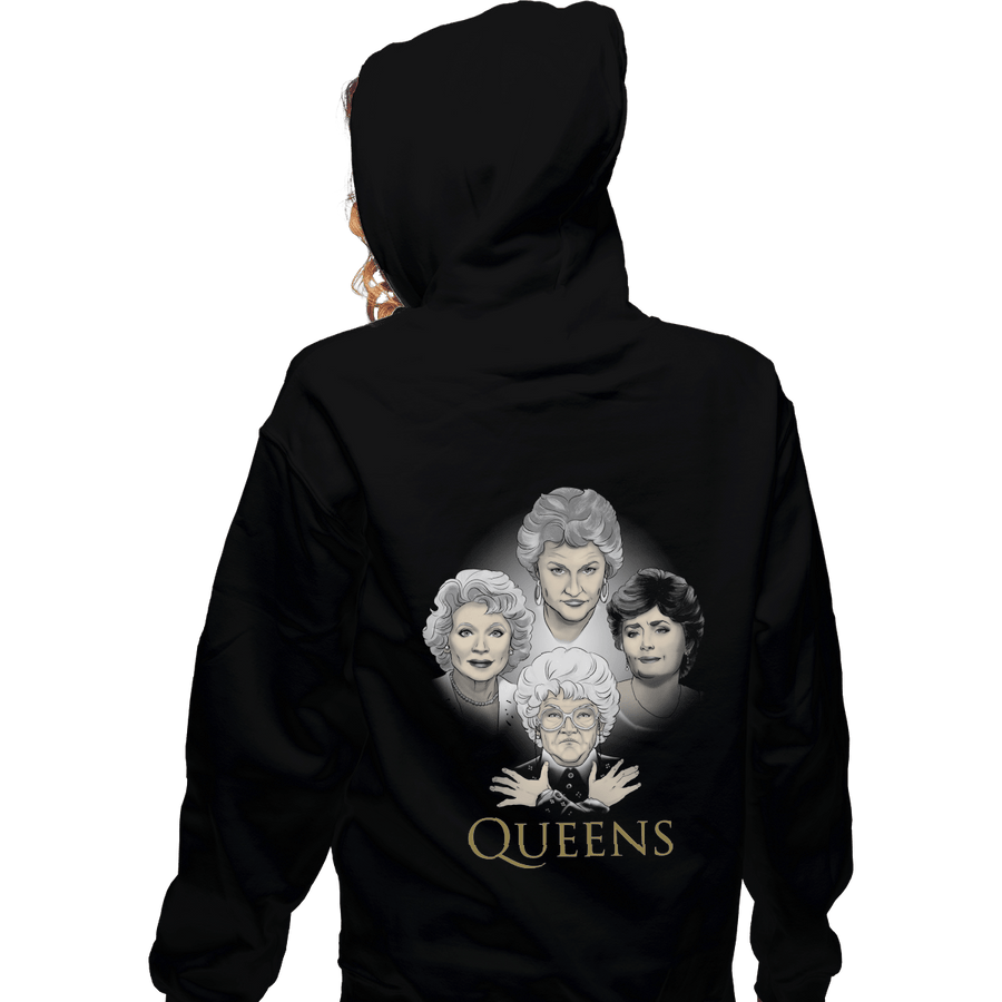 Shirts Zippered Hoodies, Unisex / Small / Black Golden Queens
