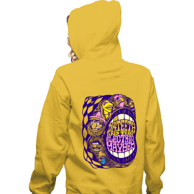 Daily_Deal_Shirts Zippered Hoodies, Unisex / Small / White The Electric Mayhem!