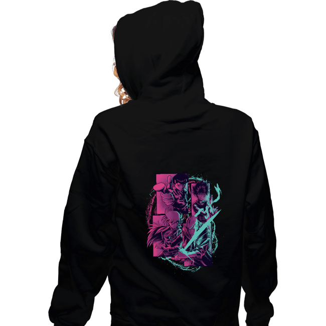 Shirts Zippered Hoodies, Unisex / Small / Black Ghost Detective