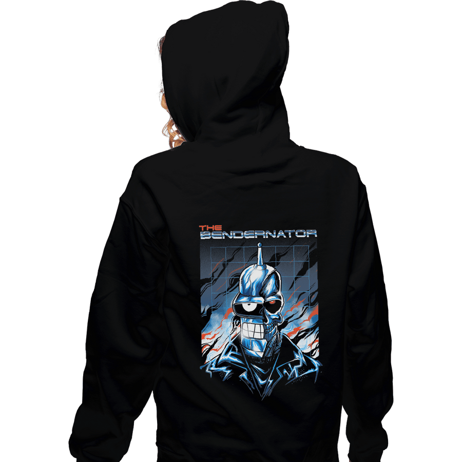 Shirts Zippered Hoodies, Unisex / Small / Black Bendernator