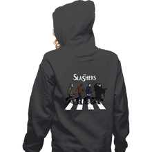 Load image into Gallery viewer, Daily_Deal_Shirts Zippered Hoodies, Unisex / Small / Dark Heather The Slashers
