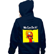 Load image into Gallery viewer, Shirts Zippered Hoodies, Unisex / Small / Navy We Can Do It Shinji
