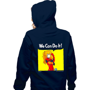 Shirts Zippered Hoodies, Unisex / Small / Navy We Can Do It Shinji