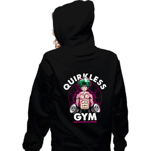 Shirts Zippered Hoodies, Unisex / Small / Black Deku Gym