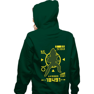 Shirts Zippered Hoodies, Unisex / Small / Irish Green Saiyan Power Over 18,000