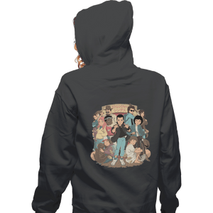 Shirts Zippered Hoodies, Unisex / Small / Dark Heather Stranger Anime