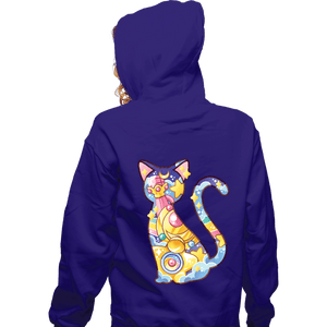Shirts Zippered Hoodies, Unisex / Small / Violet Magical Silhouettes -  Luna