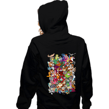 Load image into Gallery viewer, Daily_Deal_Shirts Zippered Hoodies, Unisex / Small / Black Saturday Morning Sidekicks
