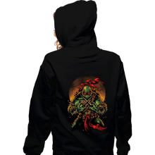 Load image into Gallery viewer, Secret_Shirts Zippered Hoodies, Unisex / Small / Black TMNT Raph
