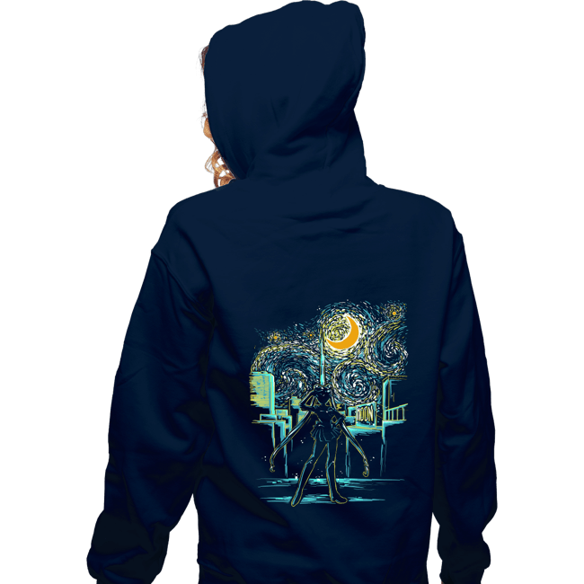Secret_Shirts Zippered Hoodies, Unisex / Small / Navy The Starry Moon