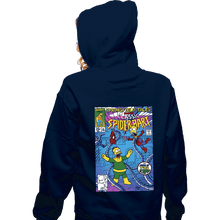 Load image into Gallery viewer, Daily_Deal_Shirts Zippered Hoodies, Unisex / Small / Navy Spider-Bart VS D&#39;ohc Ock
