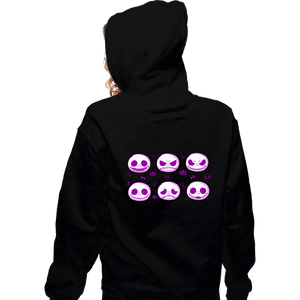 Daily_Deal_Shirts Zippered Hoodies, Unisex / Small / Black Jack Faces