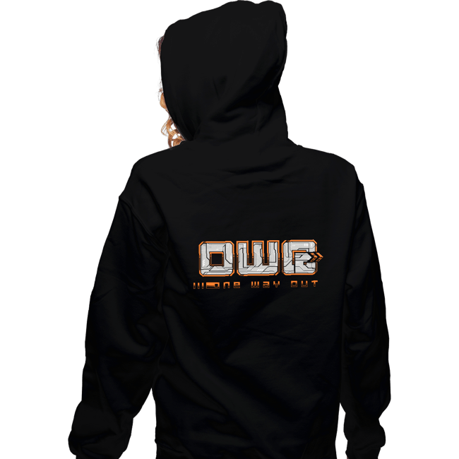 Daily_Deal_Shirts Zippered Hoodies, Unisex / Small / Black 1 Way Out