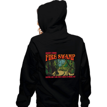 Load image into Gallery viewer, Daily_Deal_Shirts Zippered Hoodies, Unisex / Small / Black Famous Fire Swamp
