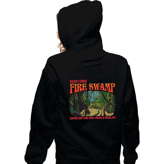 Daily_Deal_Shirts Zippered Hoodies, Unisex / Small / Black Famous Fire Swamp
