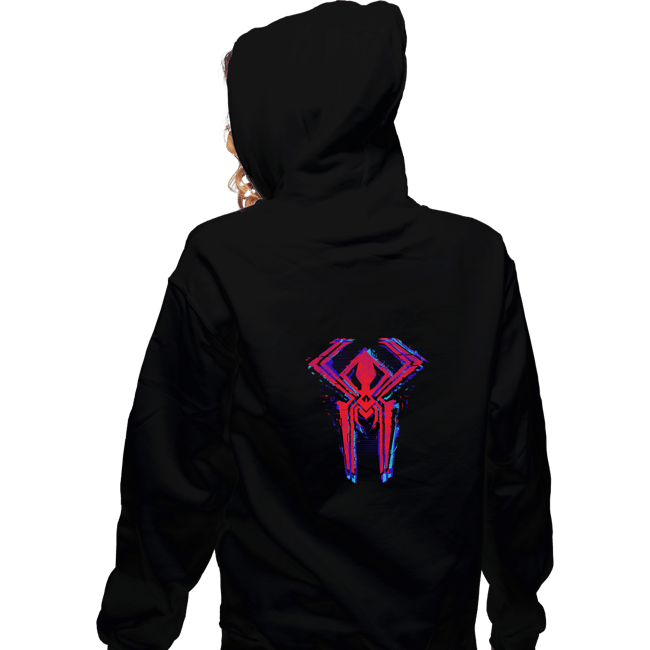 Daily_Deal_Shirts Zippered Hoodies, Unisex / Small / Black Vampire Glitch