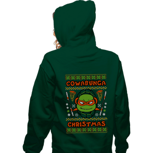 Shirts Zippered Hoodies, Unisex / Small / Irish Green Michelangelo Christmas