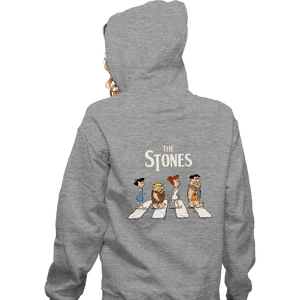 Daily_Deal_Shirts Zippered Hoodies, Unisex / Small / Sports Grey The Stones