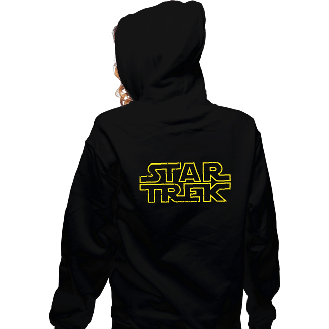 Daily_Deal_Shirts Zippered Hoodies, Unisex / Small / Black StarTrekWars